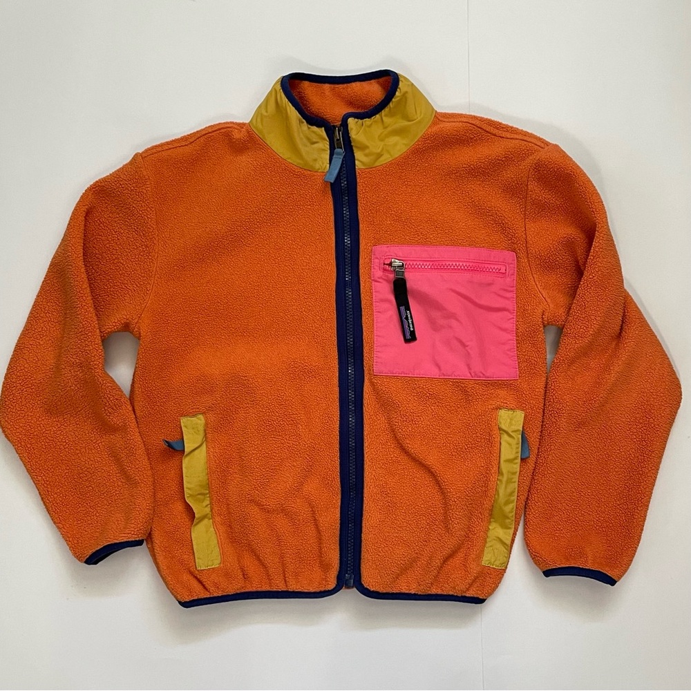 Patagonia Synchilla Full Zip Orange Fleece